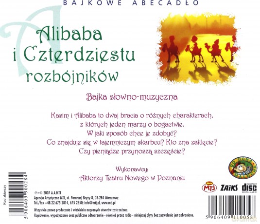 Alibaba i Czterdziestu Rozbójników [AUDIOBOOK] [CD]