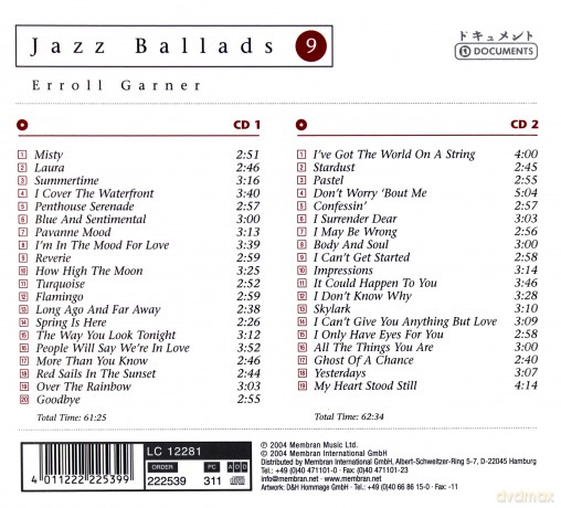 Errol Garner: Jazz Ballads [2CD]