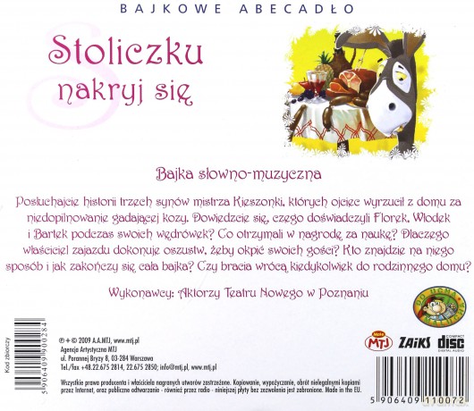 Stoliczku nakryj się [AUDIOBOOK] [CD]