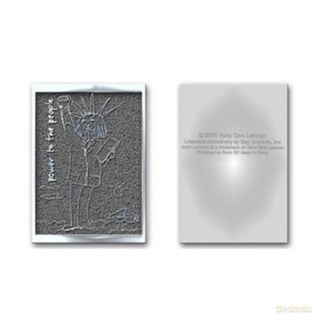 John Lennon: John Lennon Pin Badge Power To The People Hichrome