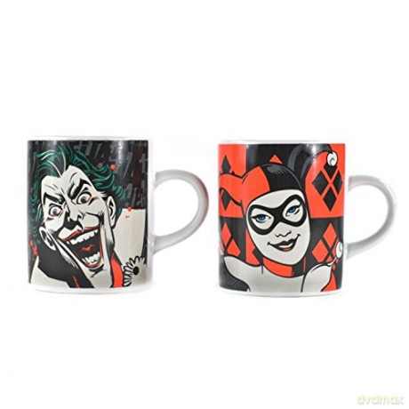 Batman: Joker And Harley Quinn Set Of 2 Mini Kubek