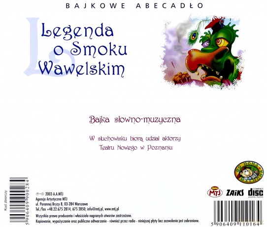 O Smoku Wawelskim [AUDIOBOOK] [CD]