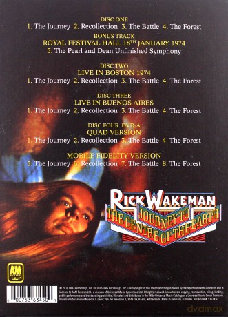 Rick Wakeman: Journey To The Centre Of The Earth [4CD]