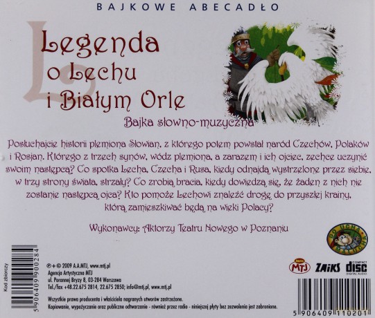 Legenda o Lechu i Białym Orle [AUDIOBOOK] [CD]