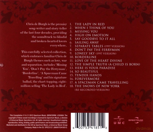Chris De Burgh: Lady In Red - The Collection [CD]