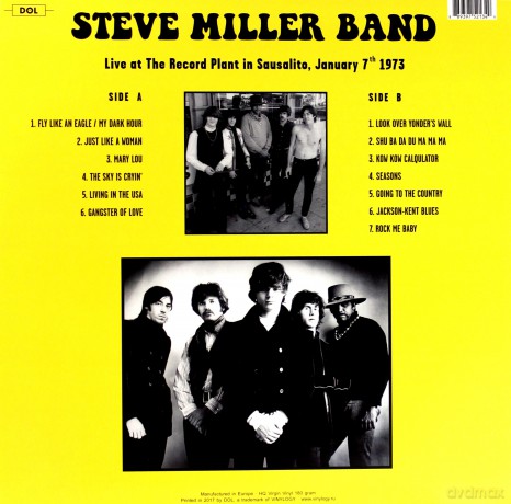 Steve Miller Band: Live At The Record Plant In Sausalito January 7th 1973 [Winyl]