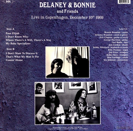 Delaney & Bonnie & Friends: Live In Copenhagen December 10th 1969 [Winyl]