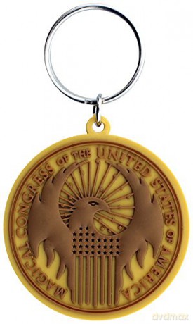 Fantastic Beasts: Macusa Logo Rubber Keyring