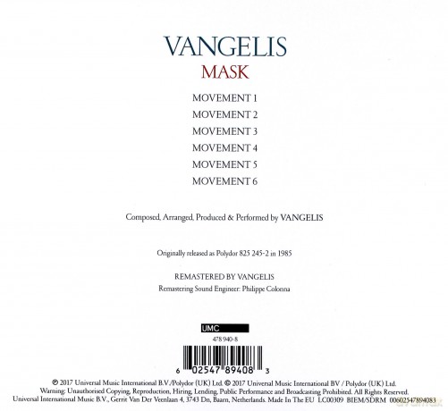 Vangelis: Mask [CD]
