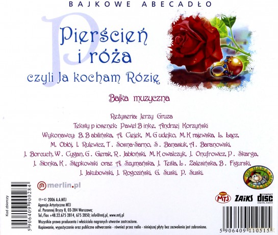 Bajki: Pierścień i Róża [CD]