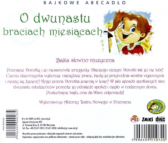O dwunastu braciach miesiącach [AUDIOBOOK] [CD]