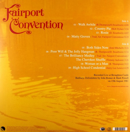 Fairport Convention: Moat On The Ledge - Live At Broughton [Winyl]