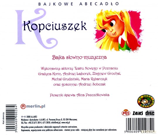 Kopciuszek [AUDIOBOOK] [CD]