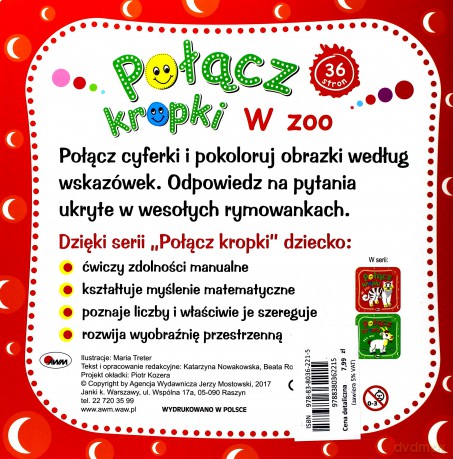 Połącz kropki. W zoo [KSIĄŻKA]