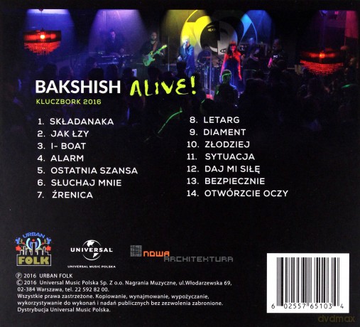 Bakshish: Alive [CD]