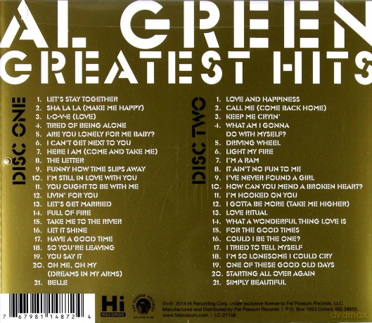 All Green: Greatest Hits The Best Of Al Green [2CD]