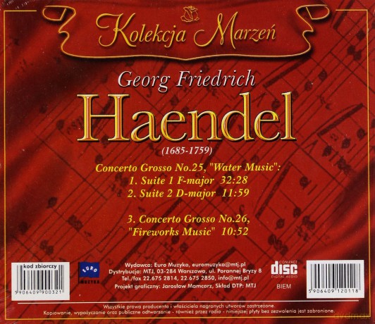 Kolekcja Marzeń: Georg Friedrich Haendel [CD]
