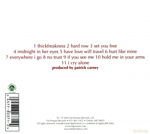 The Black Keys: Thickfreakness (digipack) [CD]