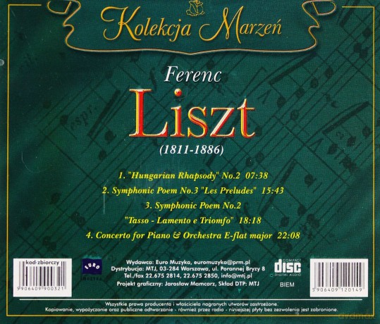 Kolekcja Marzeń: Ferenc Liszt [CD]