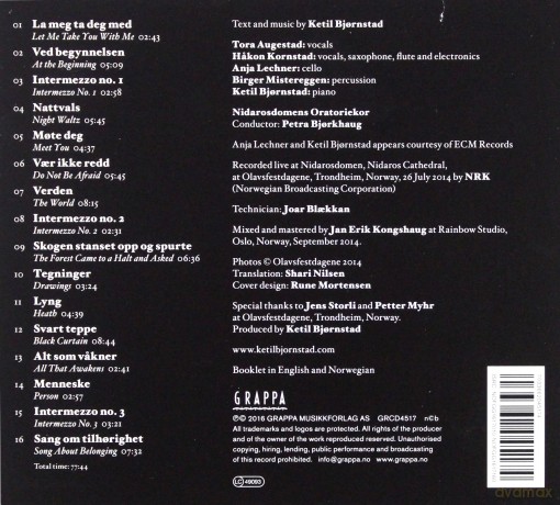 Ketil Bjornstad: Sanger Om Tilhorighet [CD]