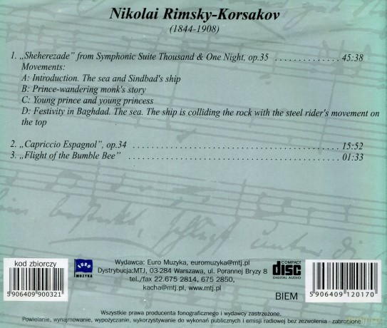 Kolekcja Marzeń: Rimsky-Korsakov - Sheherezade... [CD]