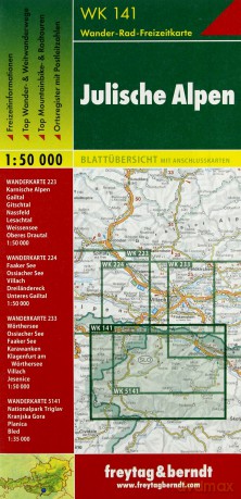 Alpy Julijskie mapa 1:50 000