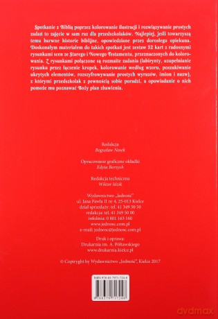 Biblijne kolorowanki i zadania dla przedszkolaków [KSIĄŻKA]