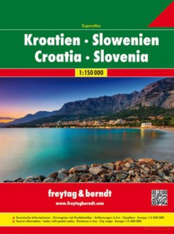 Chorwacja Słowenia atlas 1:150 000
