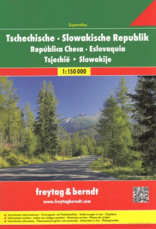 Czechy i Słowacja atlas 1:150 000
