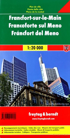 Frankfurt nad Menem mapa 1:20 000