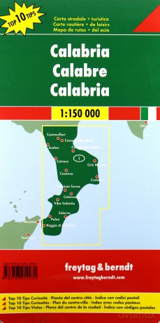Kalabria mapa 1:150 000