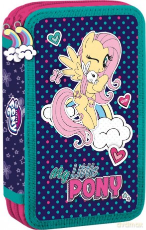 Piórnik podwójny z wyposażeniem My Little Pony