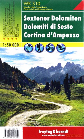 Sextener Dolomiten Cortina D'Ampezzo mapa 1:50 000