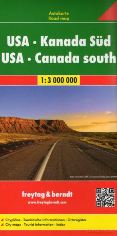 USA Kanada mapa 1:3 000 000