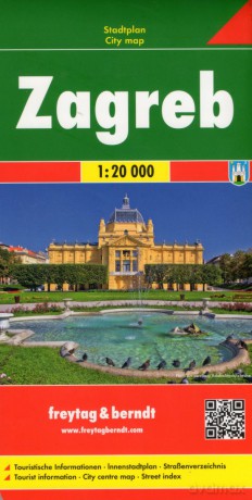 Zagrzeb mapa 1:20 000