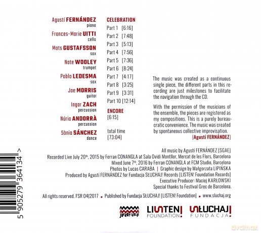 Agusti Fernandez: Celebration Ensemble [CD]