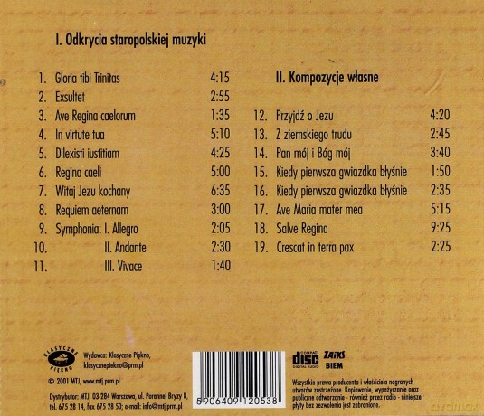 Jan Węcowski: Odkrycia staropolskiej muzyki [CD]
