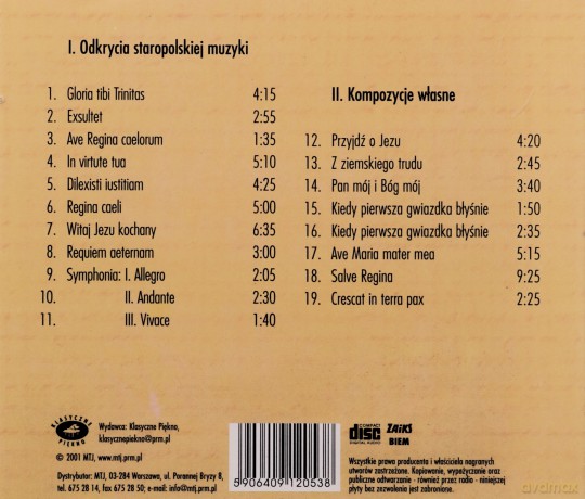 Jan Węcowski: Odkrycia staropolskiej muzyki [CD]