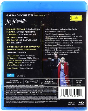 Elina Garanca: Donizett La Favourite [Blu-Ray]