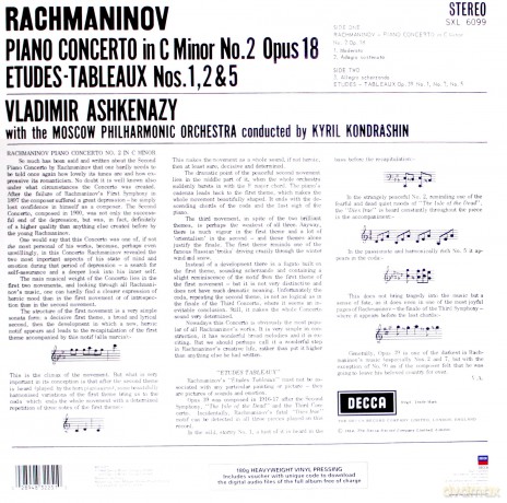 Vladimir Ashkenazy: Rachmaninov Piano Concerto 2 [Winyl]