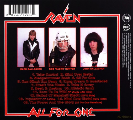 Raven: All For One (digipack) [CD]