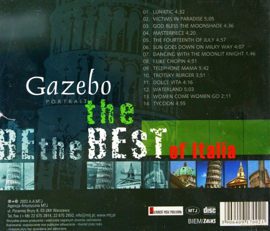 Gazebo: The best of Italia [CD]