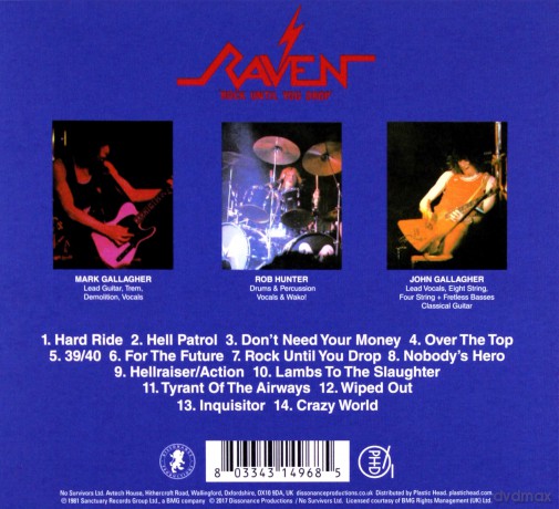 Raven: Rock Until You Drop (digipack) [CD]