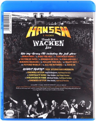 Kai Hansen: Thank You Wacken [Blu-Ray]+[CD]