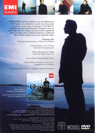 Leif Ove Andsnes: Horizons - A Personal Collection of Piano Encores [DVD]
