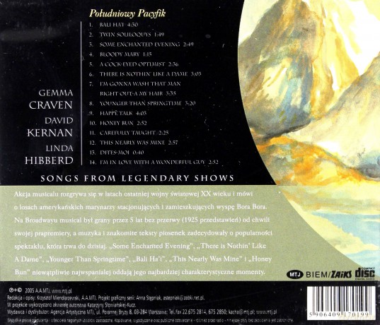 South Pacific (The World Of Musicals) soundtrack (Południowy Pacyfik) [CD]