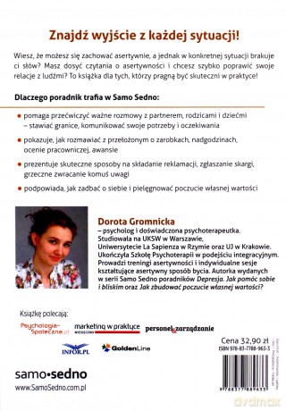 Asertywność w praktyce. Jak zachować się w typowych sytuacjach - Dorota Gromnicka [KSIĄŻKA]