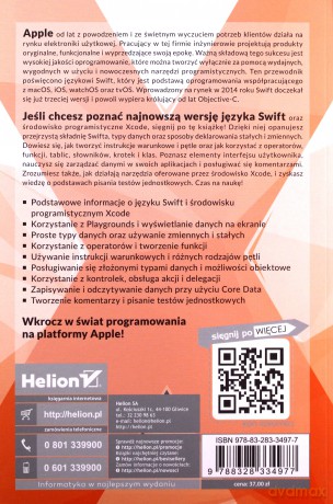 Swift od podstaw. Praktyczny przewodnik - Paweł Pasternak [KSIĄŻKA]