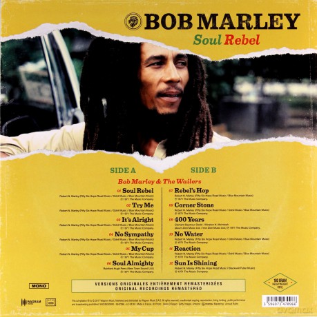 Bob Marley: Soul Rebel [Winyl]