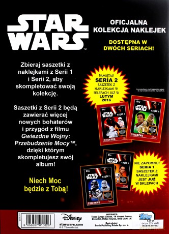Album do naklejek Star Wars (Gwiezdne Wojny)